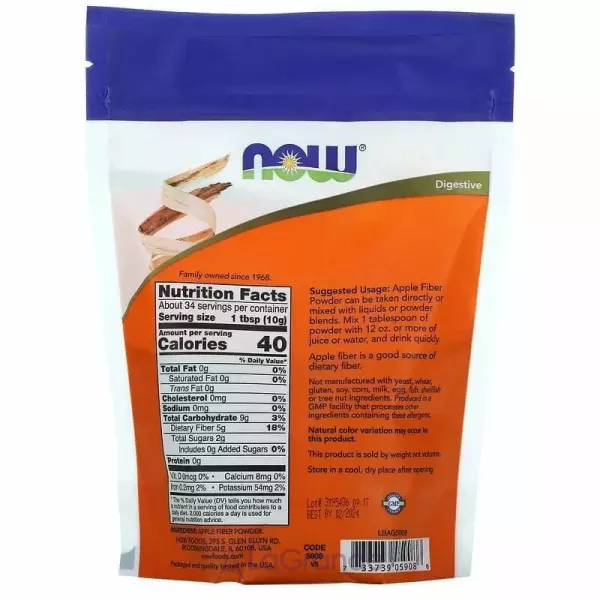 Now Foods Apple Fiber Pure Powder ����� ������� ���������