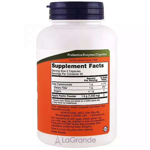 Now Foods Apple Pectin 700 mg �������� ������, 700 ��