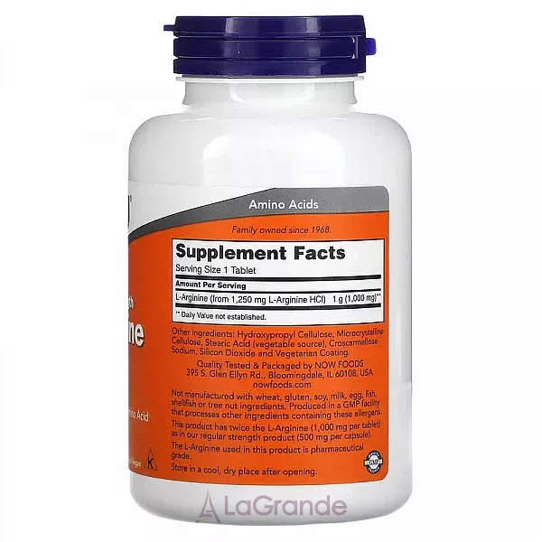 Now Foods L-Arginine 1000 mg L-�������, 1000 ��