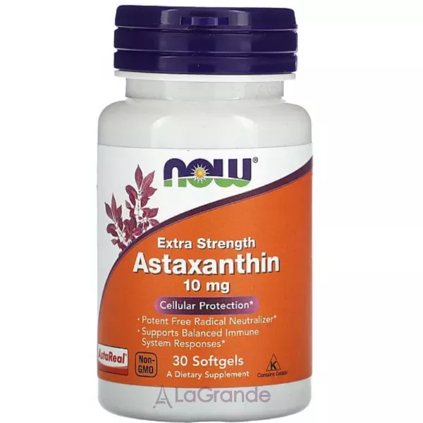 Now Foods Astaxanthin Extra Strenght 10 mg ����������� ���������� ����, 10 ��