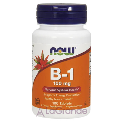 Now Foods Vitamin B-1 100 mg  B1 , 100 