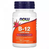 Now Foods Vitamin B-12 1000 mcg with Folic Acid ³���� �12 �� ��볺�� �������, 1000 ���