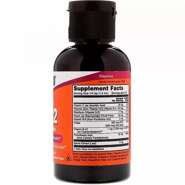 Now Foods Liquid B-12 B-Complex ������ �������� B-12