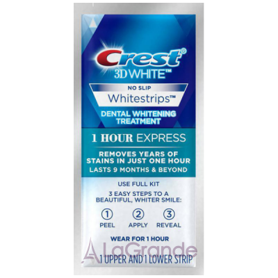 Crest 3D White Whitestrips 1 Hour Express     1 