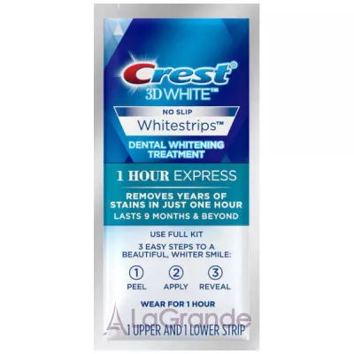 Crest 3D White Whitestrips 1 Hour Express     1 