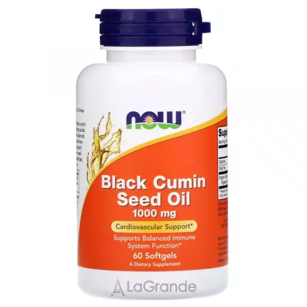 Now Foods Black Cumin Seed Oil 1000 mg ����� ����� ������� �����, 1000 ��