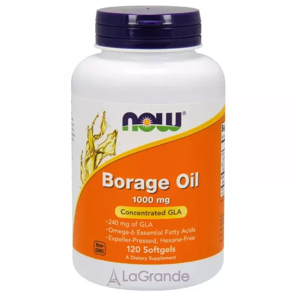 Now Foods Borage Oil 1000 mg ����� ����������, ������������ ���, 1000 ��