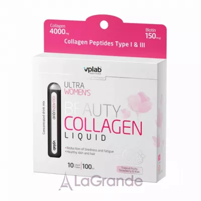 Vplab Ultra Women's Beauty Liquid Collagen Tropical Fruits г        10     10 