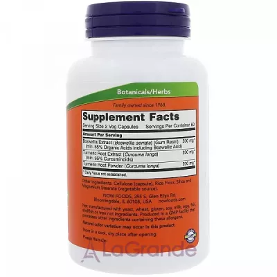 Now Foods Boswellia Extract 250 mg  , 250 