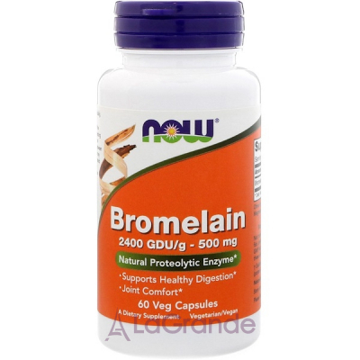 Now Foods Bromelain 500 mg , 500 