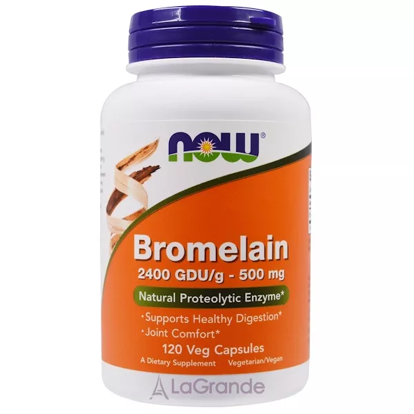 Now Foods Bromelain 500 mg ���������, 500 ��