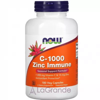 Now Foods C-1000 Zinc Immune      , 1000 /15 