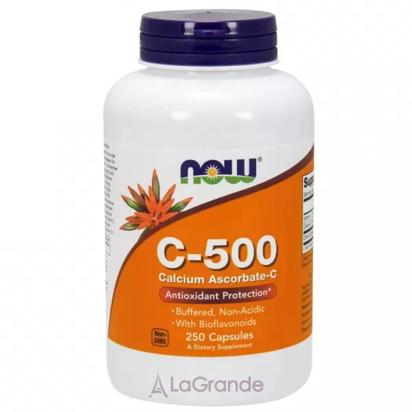 Now Foods C-500 Calcium Ascorbate-C ³���� C �� �������� ������� � �������������, 500 ��