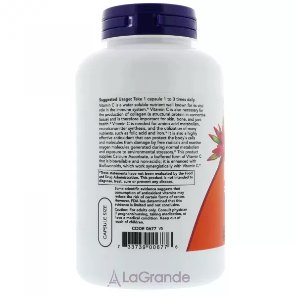 Now Foods C-500 Calcium Ascorbate-C ³���� C �� �������� ������� � �������������, 500 ��