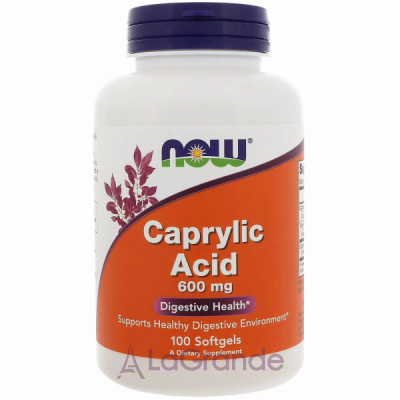 Now Foods Caprylic Acid 600 mg  , 600 