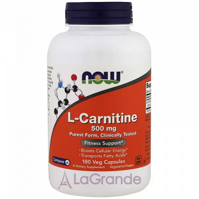 Now Foods L-Carnitine 500 mg L-, 500 