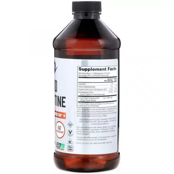 Now Foods Liquid L-�arnitine 1000 mg L-�������� ������, 1000 ��, �� ������ ������������ �����