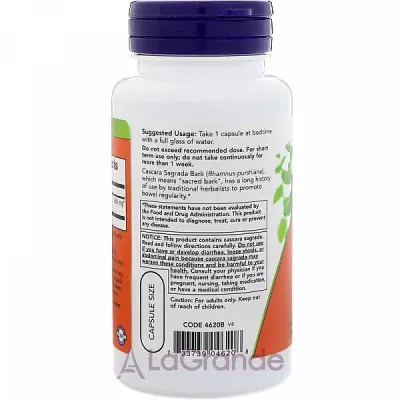 Now Foods Cascara Sagrada 450 mg  