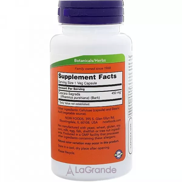 Now Foods Cascara Sagrada 450 mg ������� 