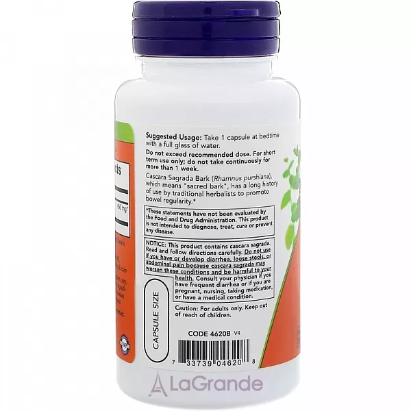 Now Foods Cascara Sagrada 450 mg ������� 