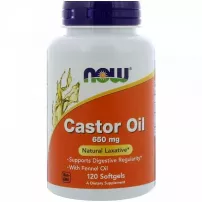 Now Foods Castor Oil 650 mg ��������� ���, 650 ��
