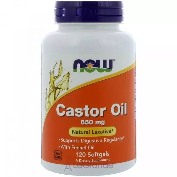 Now Foods Castor Oil 650 mg ��������� ���, 650 ��