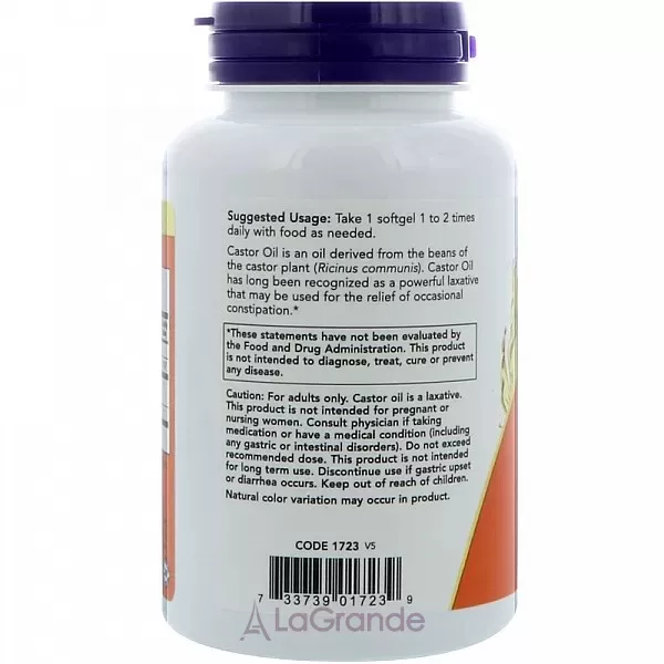 Now Foods Castor Oil 650 mg ��������� ���, 650 ��