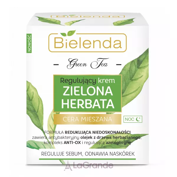 Bielenda Green Tea Regulating Night Face Cream Combination Skin ͳ���� ������������� ���� �� ������� ��� ��� ���������� ����