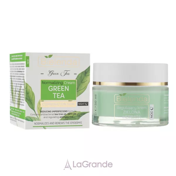 Bielenda Green Tea Regulating Night Face Cream Combination Skin ͳ���� ������������� ���� �� ������� ��� ��� ���������� ����