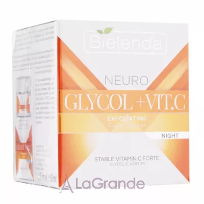 Bielenda Neuro Glycol + Vit.C Exfoliating Night Face Cream ͳ -  