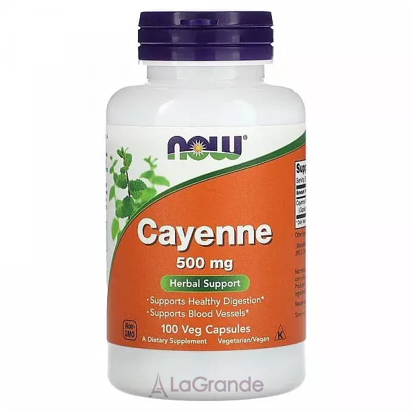 Now Foods Cayenne 500 mg �������� ������, 500 �� (�������� ��������� ��������� �� ����������� �����)