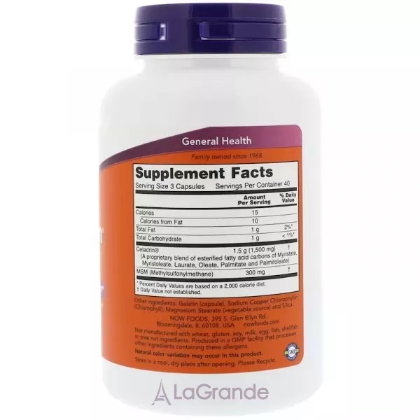 Now Foods Celadrin & MSM �������� � ��� (�������� ��� ������'� �� ��������� �������)