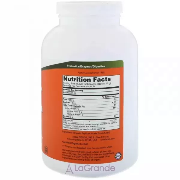 Now Foods Whole Psyllium Husks ֳ���� �������� ������ ����������� (�������� ������'� ������ �������)