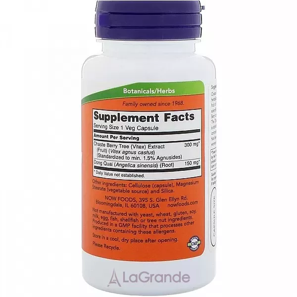 Now Foods Chaste Berry Vitex Extract 300 mg �������� ������ ����������, 300 �� (�������� ���������� �������)