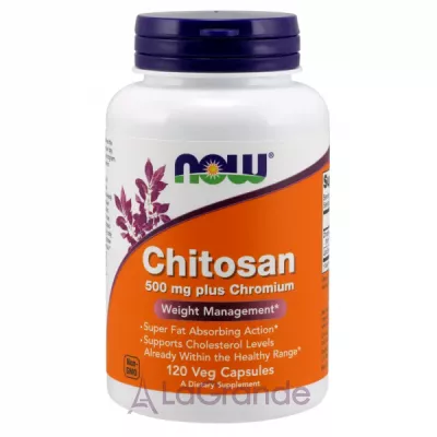 Now Foods Chitosan 500 mg Plus Chromium     