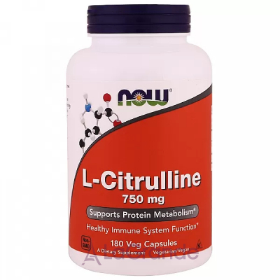 Now Foods L-Citrulline 750 mg -, 750 