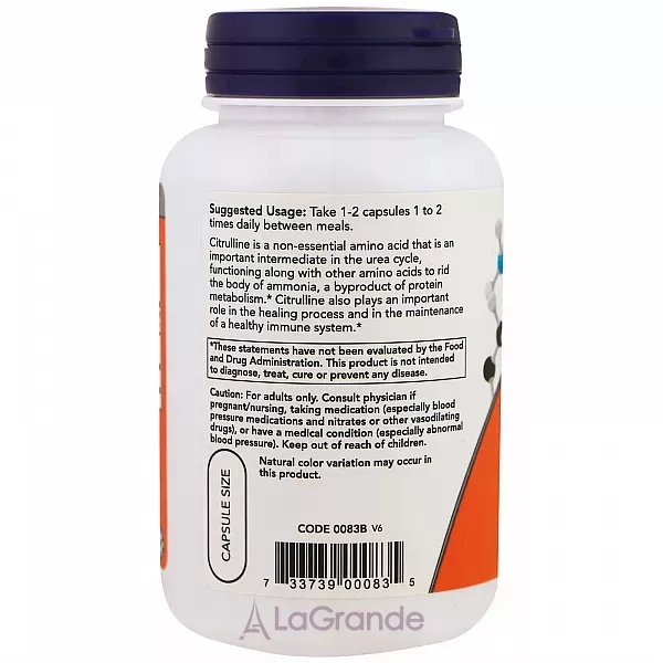 Now Foods L-Citrulline 750 mg ������� 