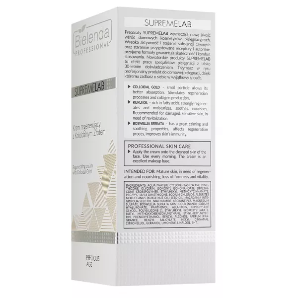 Bielenda Professional SupremeLab Precious Age Regenerating Cream With Colloidal Gold ����������������� ���� ��� ���� � ���������� �������