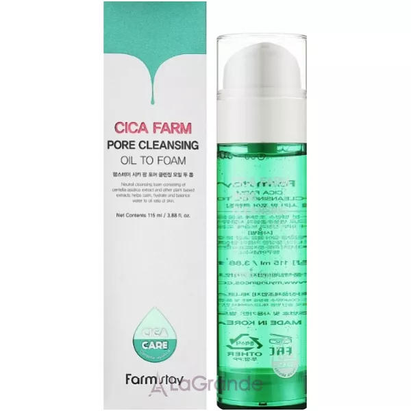 FarmStay Cica Farm Pore Cleansing Oil To Foam ������������ �����-����� ��� �������� � ���������� �������� ���������