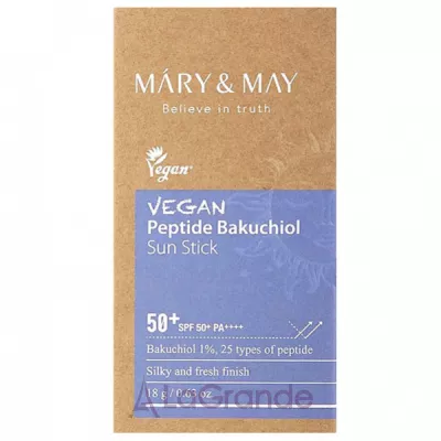 Mary & May Vegan Peptide Bakuchiol Sun Stick SPF50+ PA++++      