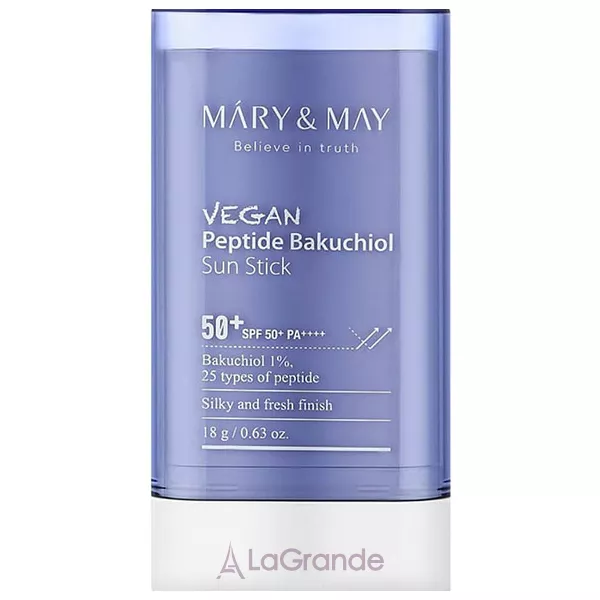 Mary & May Vegan Peptide Bakuchiol Sun Stick SPF50+ PA++++ �������������� ���� � ���������� � ���������