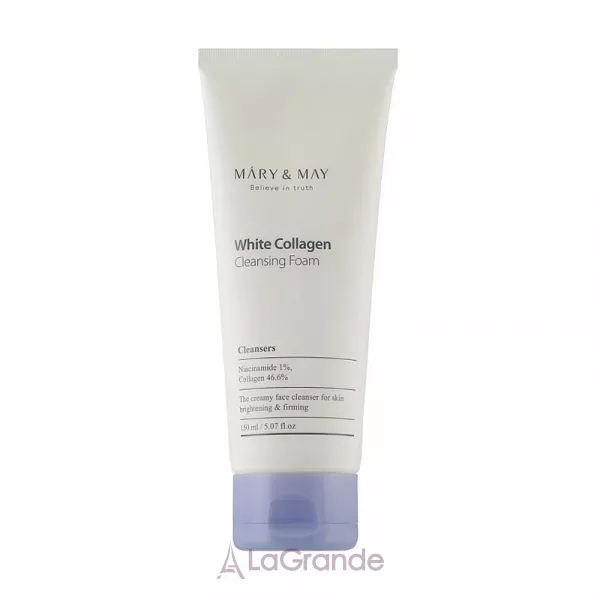 Mary & May White Collagen Cleansing Foam ����� ��� �������� � ���������� � ������������