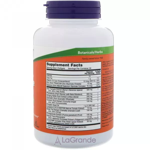 Now Foods Prostate Health ³����� ��� �������� ��������