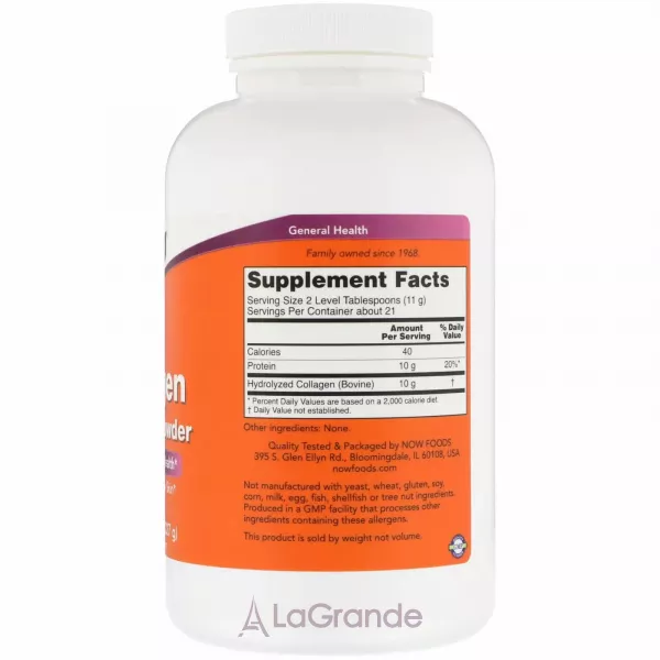 Now Foods Collagen Peptides Powder ������� ��������, �������