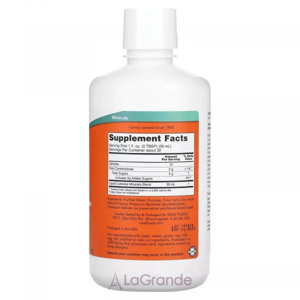 Now Foods Colloidal Minerals ������� ������� �������� �������, � ������ ������