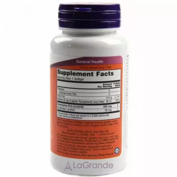 Now Foods CoQ10 400 mg ������� Q10, 400 ��
