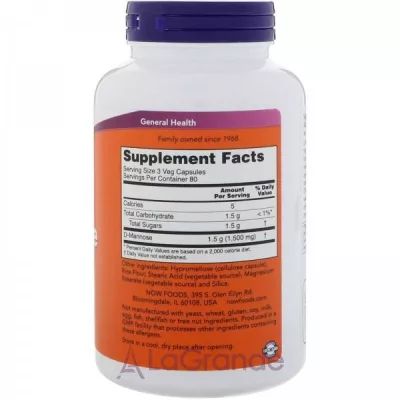 Now Foods D-Mannose 500 mg -, 500  (   )