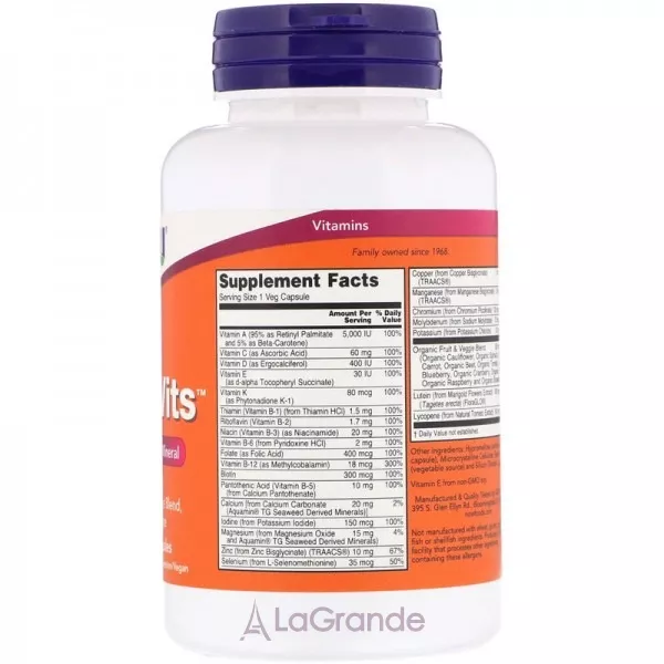 Now Foods Daily Vits Multi Vitamin & Mineral ������������