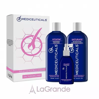 Mediceuticals Advanced Hair Restoration Dry Thinning Hair          (shm/250ml + cond/250ml + ser/125ml)