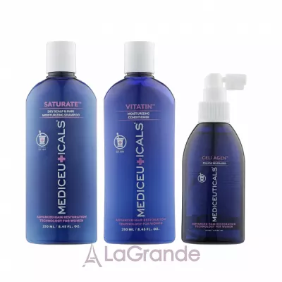 Mediceuticals Advanced Hair Restoration Dry Thinning Hair          (shm/250ml + cond/250ml + ser/125ml)